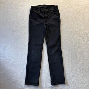 Talbots Women's 2P High Waist Barely Boot Jeans Dark Wash Denim